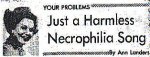 Ann Landers' response to a letter from Alice Cooper